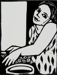 Phone in the Kitchen Print by Anita Klein