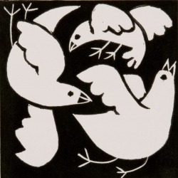 Swooping Birds Print by Anita Klein