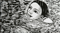 Swimming in the Rain Print by Anita Klein