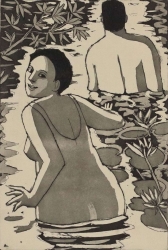 Into the Lagoon Print by Anita Klein