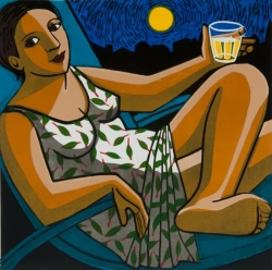 Summer Moon Print by Anita Klein