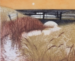 Two Bridges Print by Charles Bartlett