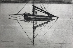 Smack at Anchor Print by Charles Bartlett