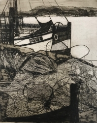 The Quay Print by Charles Bartlett