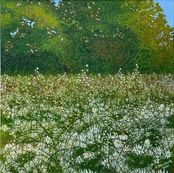 Daisy Meadow Painting by Chris Wenlock