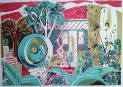 Barbara's Garden Print by Clare Curtis