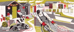 Ferry II Print by Clare Curtis