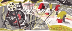Winch Print by Clare Curtis