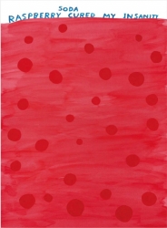 Soda Raspberry cured my insanity Print by David Shrigley