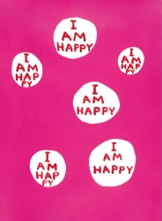 I am Happy Print by David Shrigley