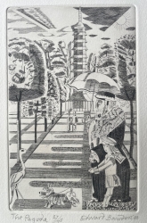 Pagoda Print by Edward Bawden