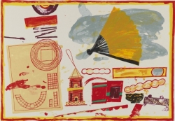Still Life with Pagoda Print by Elizabeth Blackadder