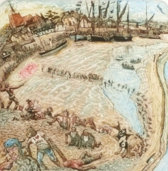 Mud Race Print by Glynn Thomas