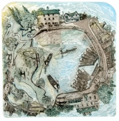 Cambridge Mill Pools Print by Glynn Thomas