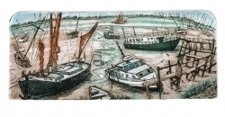 Heybridge Boats Print by Glynn Thomas