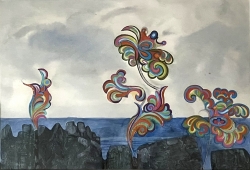 Flowers by the Sea Painting by Humphrey Spender