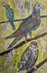 Three Birds Painting by Humphrey Spender
