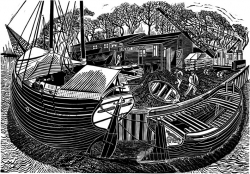Shipwrights Yard Print by James Dodds