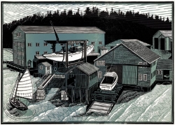 Brooklin Boatyard Print by James Dodds