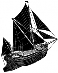Spritsail Barge (Alphabet) Print by James Dodds