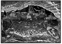 Hastings Stade, Past and Present Print by James Dodds