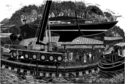 Launching Hartlepool Renaissance Print by James Dodds