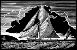 Falmouth Pilot Cutter, Returning Home Print by James Dodds