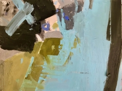 Blue East Painting by Jane Lewis