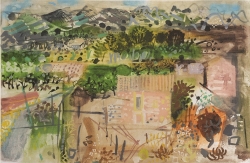 Alpilles Print by John Piper