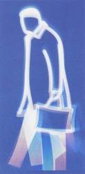 Old Street Walker 3 Print by Julian Opie