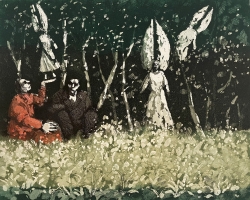 The Dark Forest Print by Karolina Larusdottir