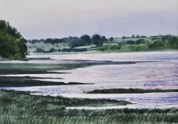 Bradfield Beach Painting by Kit Leese