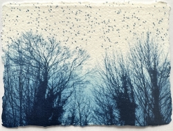 By the Woods Print by Luella Martin