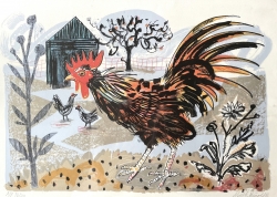 Cockerel (Framed) Print by Mark Hearld