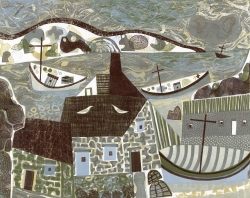 Fisherman's Cottage Print by Melvyn Evans