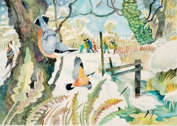 Late December Newbourne Springs Painting by Michael Coulter