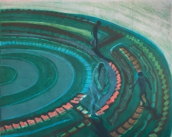 Figures in a Maze II Print by Moss Fuller
