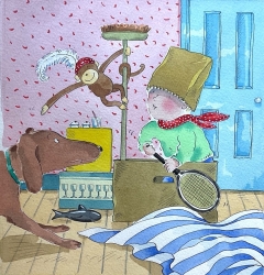 Mr Monkey, from Charlie's Choice Painting by Nicola Smee