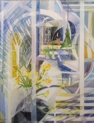 Spring Movement Painting by Olwen Jones