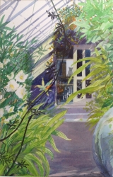 Conservatory Walkway Painting by Olwen Jones
