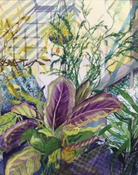 Conservatory Window Painting by Olwen Jones