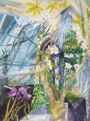 Leiden Conservatory Painting by Olwen Jones