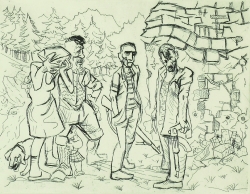 Near Redoubt Print by Peter Howson