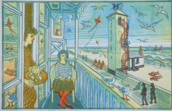 Crag Path Aldeburgh Print by Richard Bawden