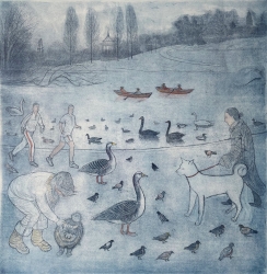 Regents Park Print by Richard Bawden