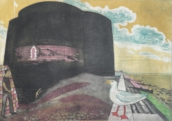 Martello Tower Aldeburgh Print by Richard Bawden