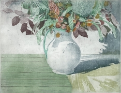 White Jug Print by Richard Bawden