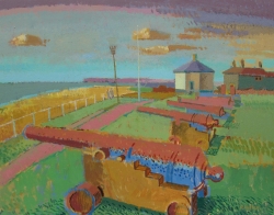 Gunhill, Southwold Painting by Ronald Hellen