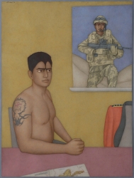 Marine, off duty from Frontline Painting by Shanti Panchal