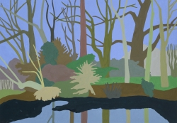 Winter Woodland Painting by Sonia Coode-Adams